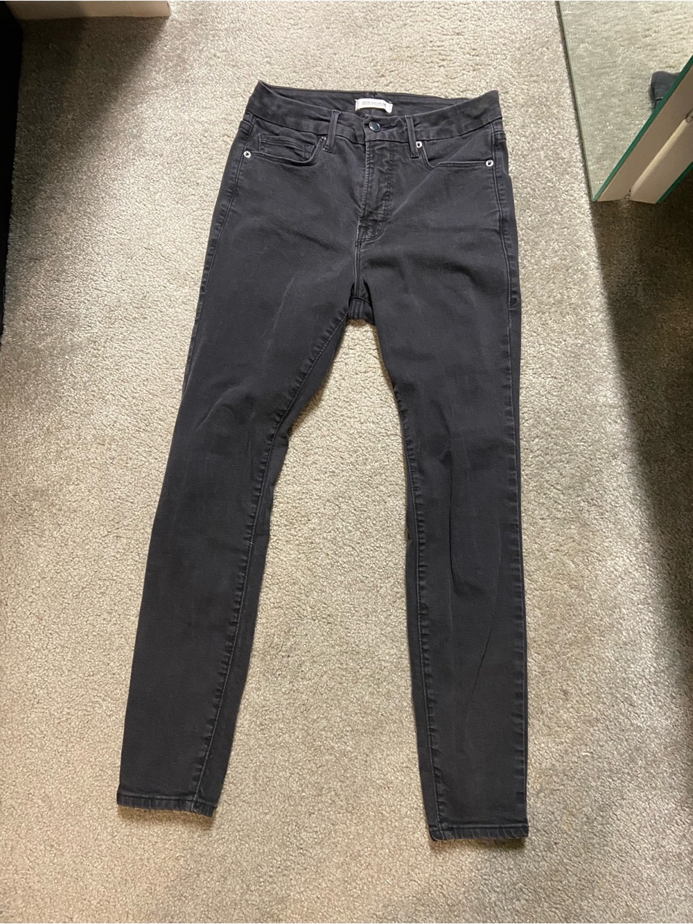 Good American Good Legs Black Skinny Jeans